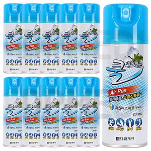 대일제약 대일 에어파스(200ml) 10개 뿌리는 스프레이 파스 운동선수 근육통