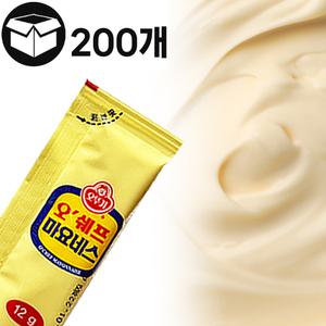 제이케이푸드 오뚜기 일회용마요네즈 12g 200개입 1회용 파우치마요네즈