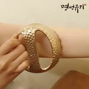 [명성유기] 방짜유기 엠보 이구형 괄사 2호(양손형) 1p+ 각인 마사지도구