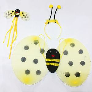 꿀벌 3종 세트 머리띠 망사 날개 봉 재롱잔치 셋트