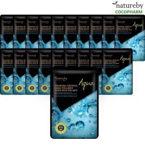 네이처바이 차콜 미네랄 아쿠아 콜라겐 마스크팩 포맨 50매입