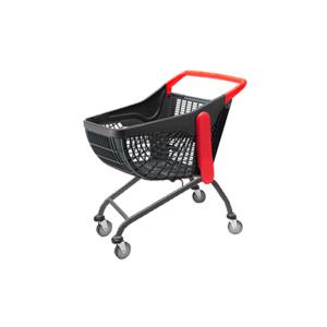 친환경 무소음 대형마트 마트용 100L 플라스틱 쇼핑카트 색상:RED