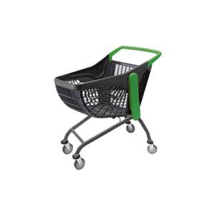 친환경 무소음 대형마트 마트용 100L 플라스틱 쇼핑카트 색상:GREEN