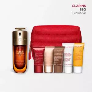 [클라랑스](강남점)[단독세트] 더블세럼 G9 75ml 세트 (+디럭스 5종+파우치)