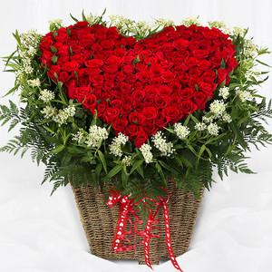 당일 꽃배달 장미꽃 100송이 백송이 꽃바구니 A1668