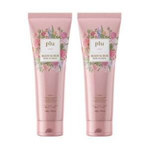 [플루] 핑크플로럴 바디스크럽 200g 2개 (각질제거/모공각화증/보습/영양/광채)