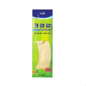 크린랩 천연라텍스 고무장갑 식품전용 중 (아이보리)