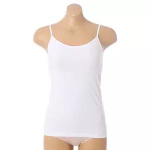 [롯데백화점]엘르이너웨어 화이트면스판끈런닝EBWRN21WH