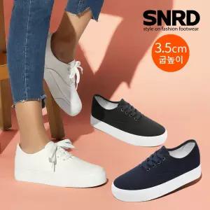 [SNRD]여성화 3.2CM 키높이 베이직 코튼 스니커즈 SN582