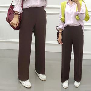 여성 넓은 밴딩 와이드 정장 스판 슬랙스 3 Colors 빅사이즈