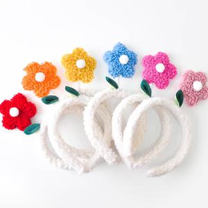 밍크플라워 머리띠 기념일 축하 촬영 생일 파티