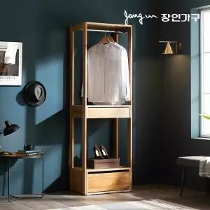 장인가구 세이 원목 드레스룸 600 2단서랍 행거형