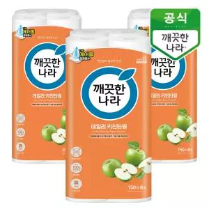 깨끗한나라 데일리 키친타올 150매 8롤x3팩