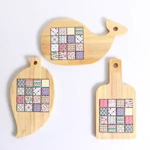 타일 냄비받침 만들기 재료 티코스터 목공 체험 diy 키트 반제품