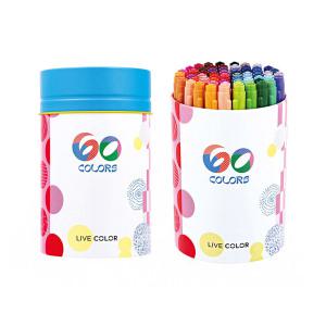 모나미 라이브칼라 60색세트 (원형틴케이스)