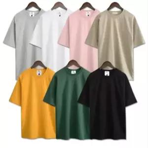 영앤올드 면 10수 무지 두툼한 비침없는 여름 라운드 반팔 티셔츠
