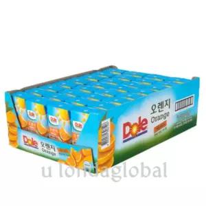 Dole 돌 오렌지 주스 과일 팩 미니 음료 120ml 32팩