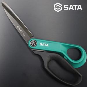 고품질 티타늄코팅 SATA 93128 사타 산업용 장날 다목적가위 케이블 가죽 천 종이 다기능 절삭가위