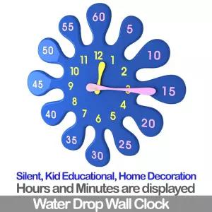 파랑물방울벽시계-무소음무브먼트 - SEIKO 무소음 무브먼트를 사용합니다.