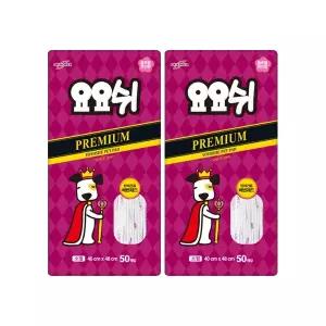 T멤버십 11% / 요요쉬 배변패드 플로럴와인 프리미엄 소형 50매, 2개