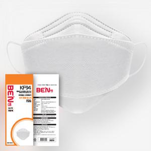 벤 KF94 마스크 대형 100개(화이트/5개입 포장/4중 필터)