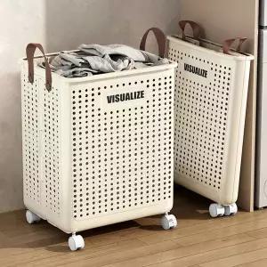 [청년리빙]접이식 슬라이딩 틈새 세탁 빨래바구니