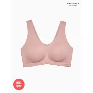 [하프클럽/ 이너웨어]라이크라 쉘론 몰드부착 V넥 브라 1종 로즈핑크 CDWBR4O22