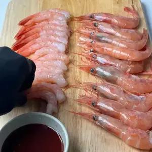 국산 냉동 단새우 500g 홍새우 아마에비(25미 내외)