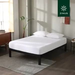 [롯데백화점]지누스 퀵스냅 침대 프레임 블랙 (퀸)