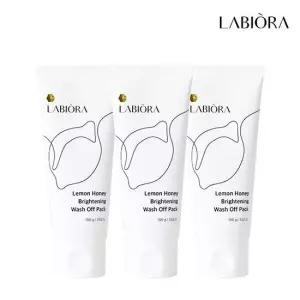 레몬꿀팩 브라이트닝 워시오프 모공 팩 100g X 3개