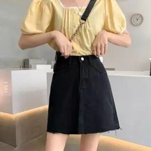 ONM 데님 미니 청 스커트 LM0308 땡땡이 미니 원피스 미니