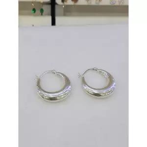 순은/전체실버 925 26mm 볼드링 원터치 귀걸이 12SSA101091-무도금