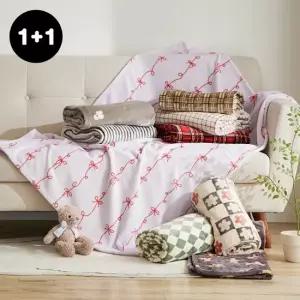 1+1 부드러운 극세사 밍크담요 9종택2 대형)