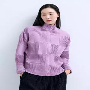 [플리츠미][최초가 219000원] 피켓 져지 스퀘어 오블리크 집업_PPJKS025004