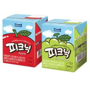 매일 피크닉 사과+청포도 200ML 각각24팩