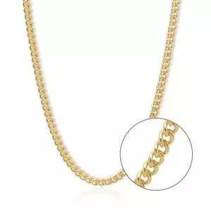 [골드모아][온주얼] 14K 커브 07 체인 목걸이