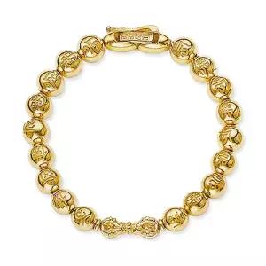 [골드모아][온주얼] 14K 금강저 염주팔찌 (8mm)