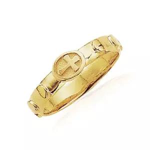 [골드모아][온주얼] 14K 천주교 혼배 묵주반지