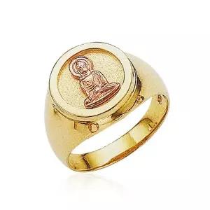 [골드모아][온주얼] 14K 베스트 레이어드 네줄 반지