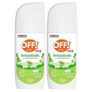 오프 모기기피제 보태니컬 미스트, 118ml, 2개