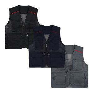 5XL 120 빅사이즈 큰사이즈 작업조끼 망사 네이비 블랙 그레이