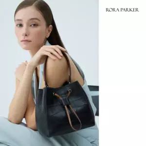 [로라파커] 소가죽 크로코 토트백