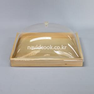 [나비드쿡] 푸드박스용 아크릴 돔커버 3종택1/아크릴뚜껑/빵덮개/제과/부페/빵보관/케이크덮개