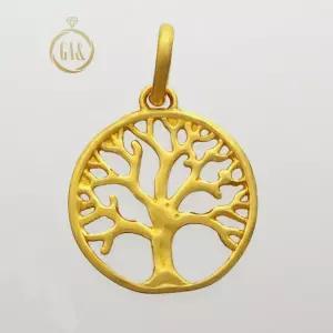 [가앤] 24k순금 아름다운 나무 목걸이 메달 펜던트 3.75g