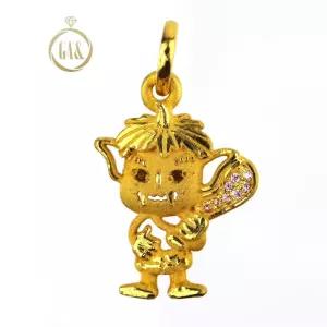 [가앤] 24k순금 도깨비 목걸이 메달 펜던트 3.75g