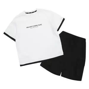 [에스핏]메쉬 레이어드 5부 세트 상하복 - 오프.화이트 (SJZ304MKTR01)_CJ