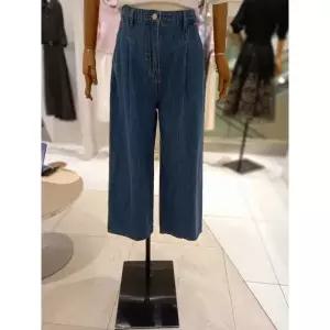 [아이잗컬렉션](신세계 사우스시티)배기핏 턱 데님 슬랙스(CR4E0SL241)