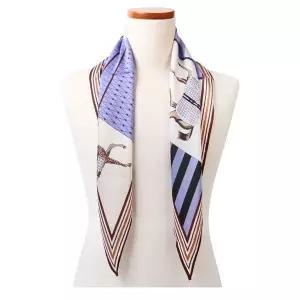 [하프클럽/]고급 실키 스카프 가방스트랩 포인트 마르모 머플러