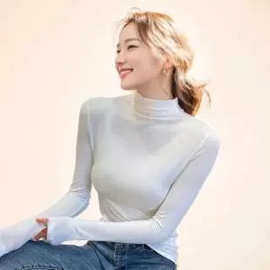 ONM 피치기모 여성 목티 스판 이너 목폴라티