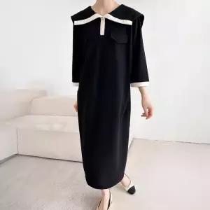 빅사이즈 503 카라배색루즈원피스 DBSS623